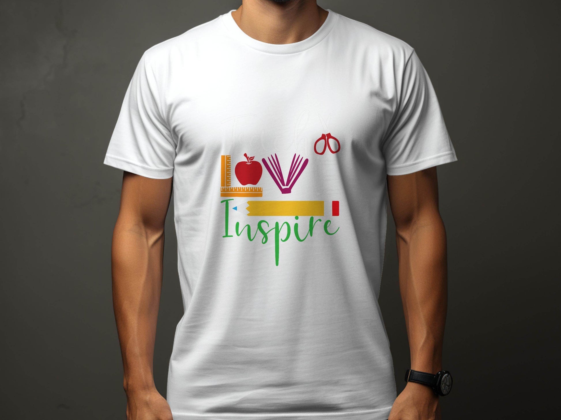 Teach Love Inspire Back To School Design Teachers T-Shirt - Design & Vybe