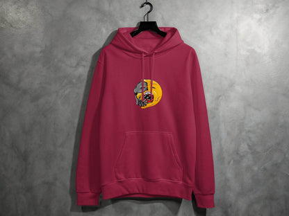 Zombie Emoji Biting Skeleton Hand Illustration Hoodie - Design & Vybe
