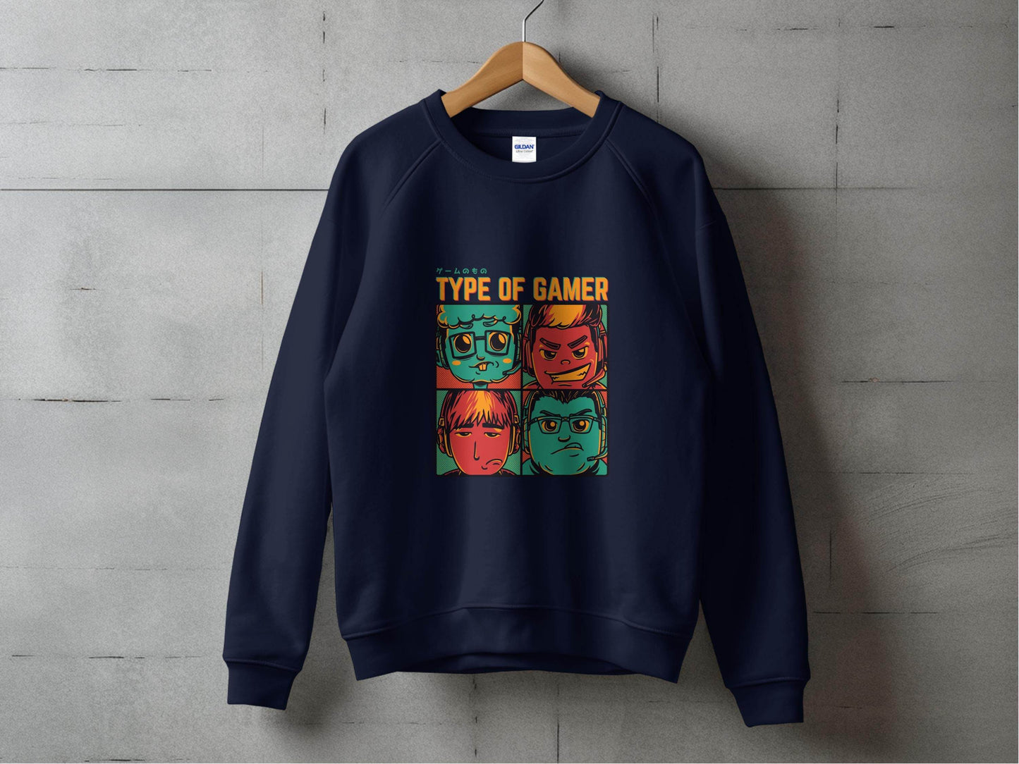Type Of Gamer Video Gaming Four Styles Illustration Sweater - Design & Vybe