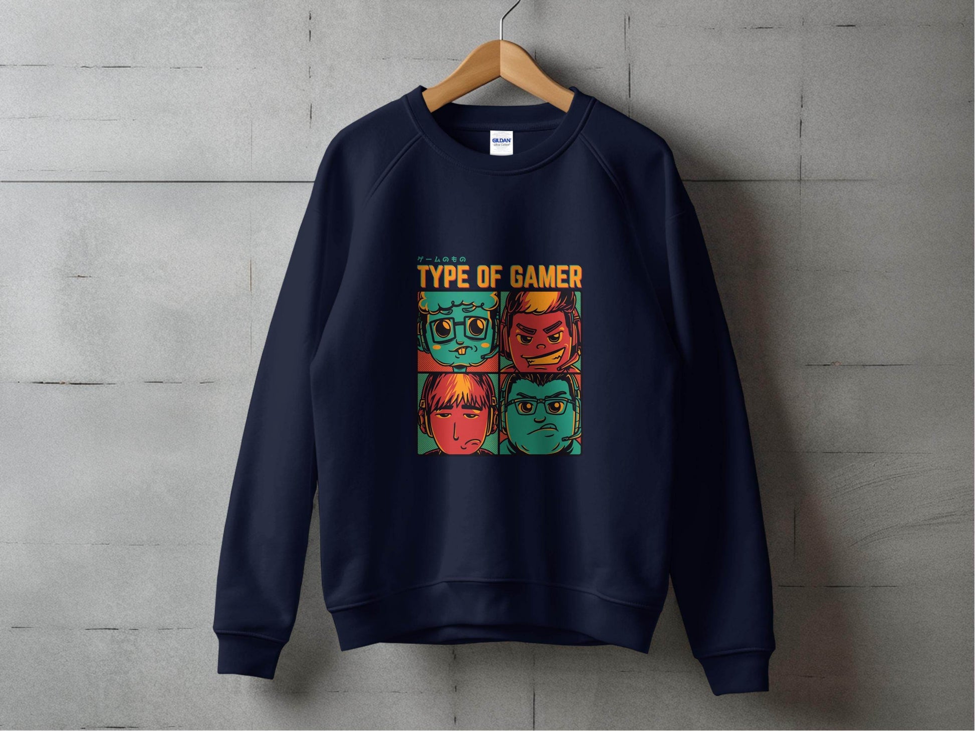 Type Of Gamer Video Gaming Four Styles Illustration Sweater - Design & Vybe