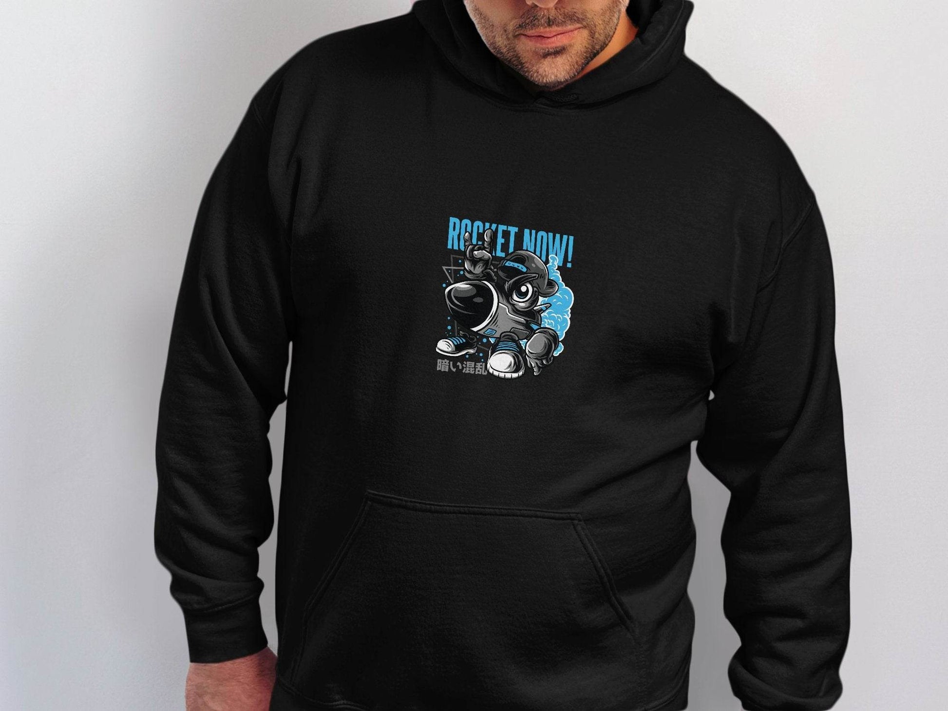 Rocket Now Cartoon Character Cool Design Art Hoodie - Design & Vybe