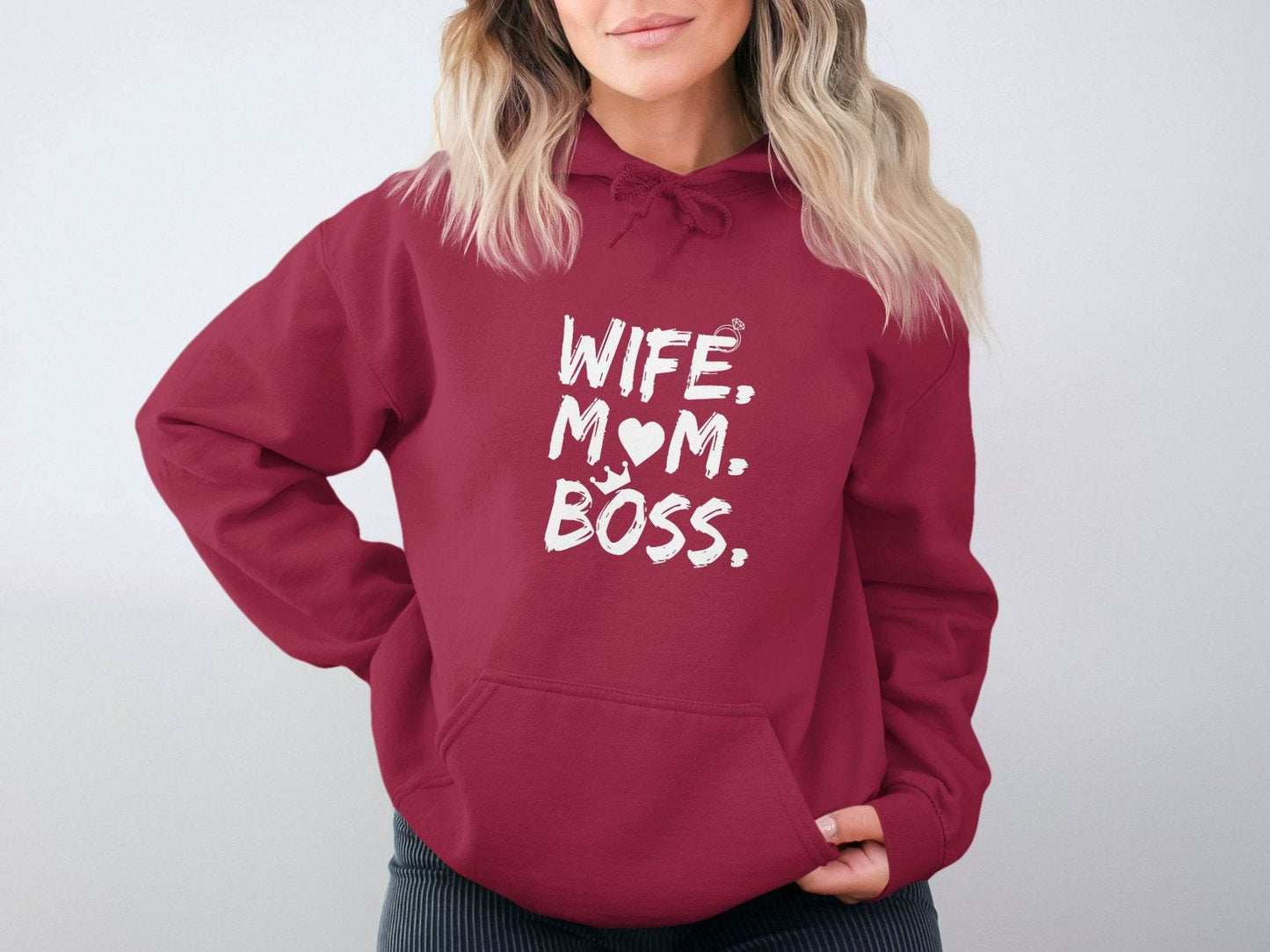 Wife Mom Boss Superwoman Design For Queens Hoodie - Design & Vybe