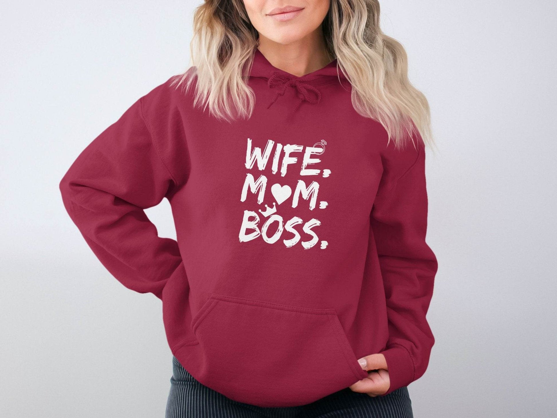 Wife Mom Boss Superwoman Design For Queens Hoodie - Design & Vybe