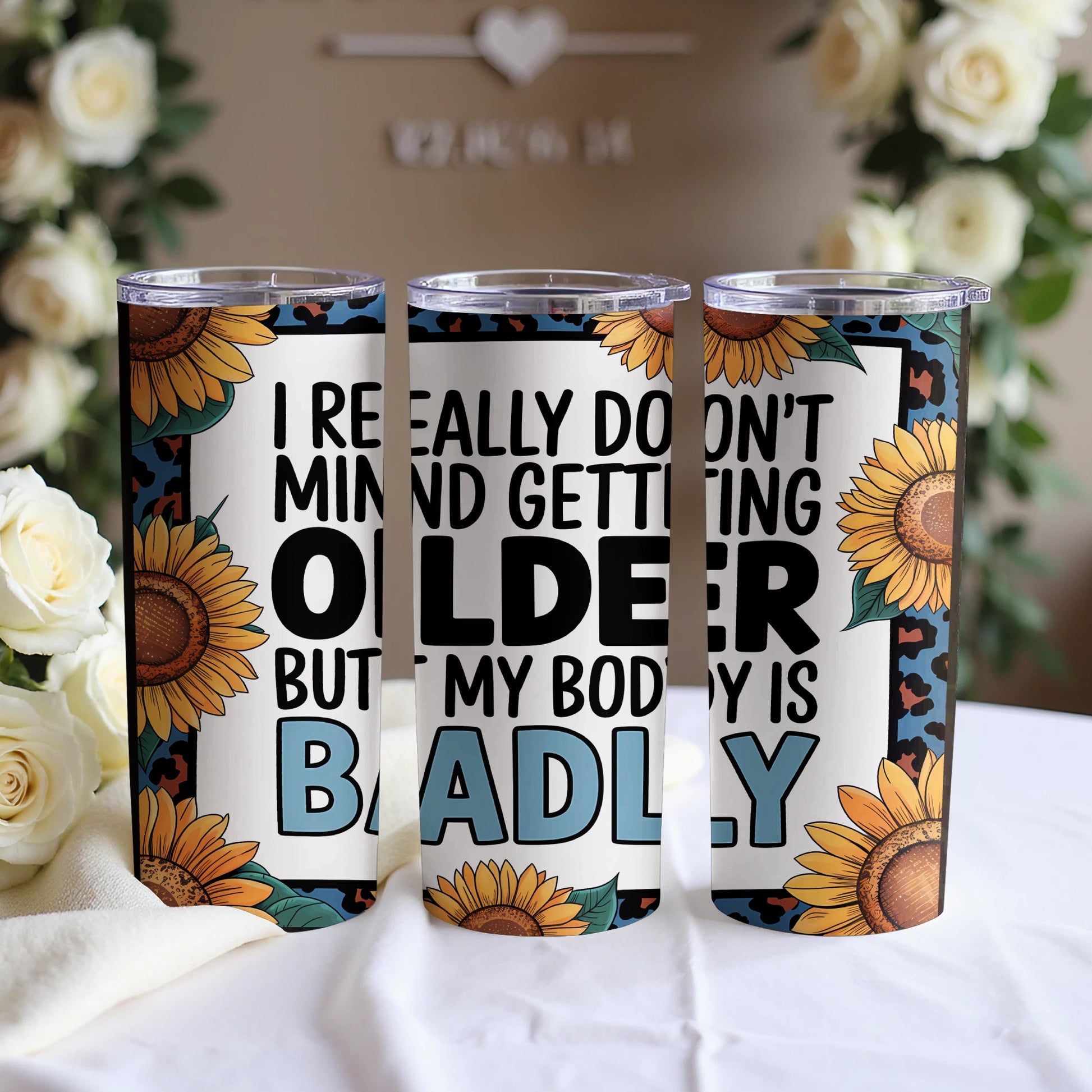 Funny Sunflower Design Stainless Steel Tumbler product