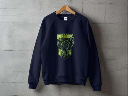 Stronger Like Hell Barbaric Warrior Graphic Sweater - Design & Vybe