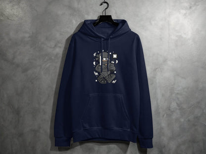 Ninja Cartoon Character with Nunchucks Graphic Hoodie - Design & Vybe