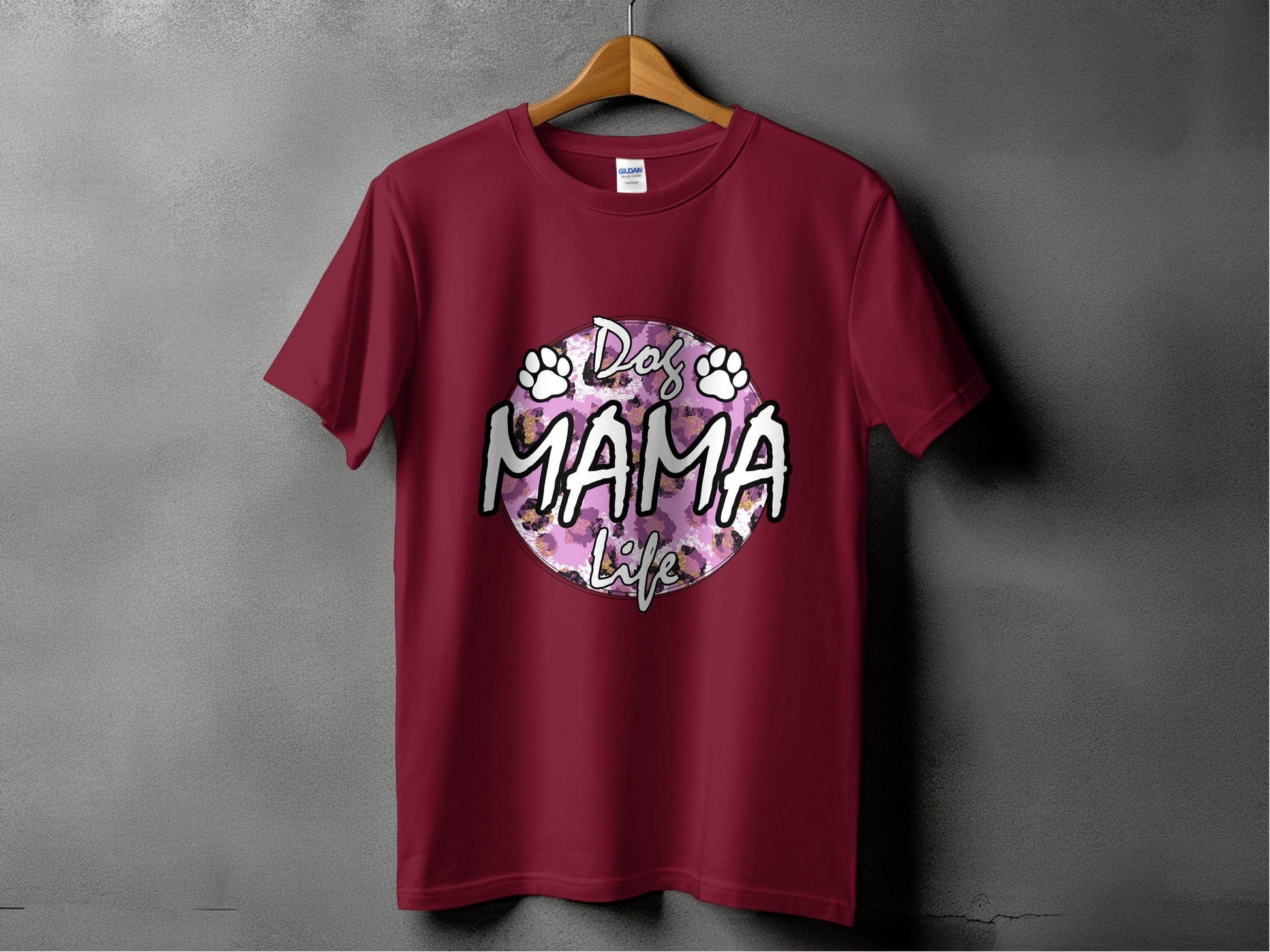Dog Mama Life In Circle Graphic Unique Style T-Shirt - Design & Vybe
