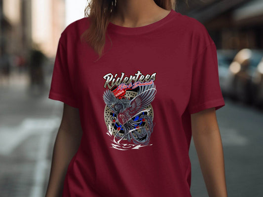 Ridertees Rise to Dominate Phoenix Design Graphic T-Shirt - Design & Vybe