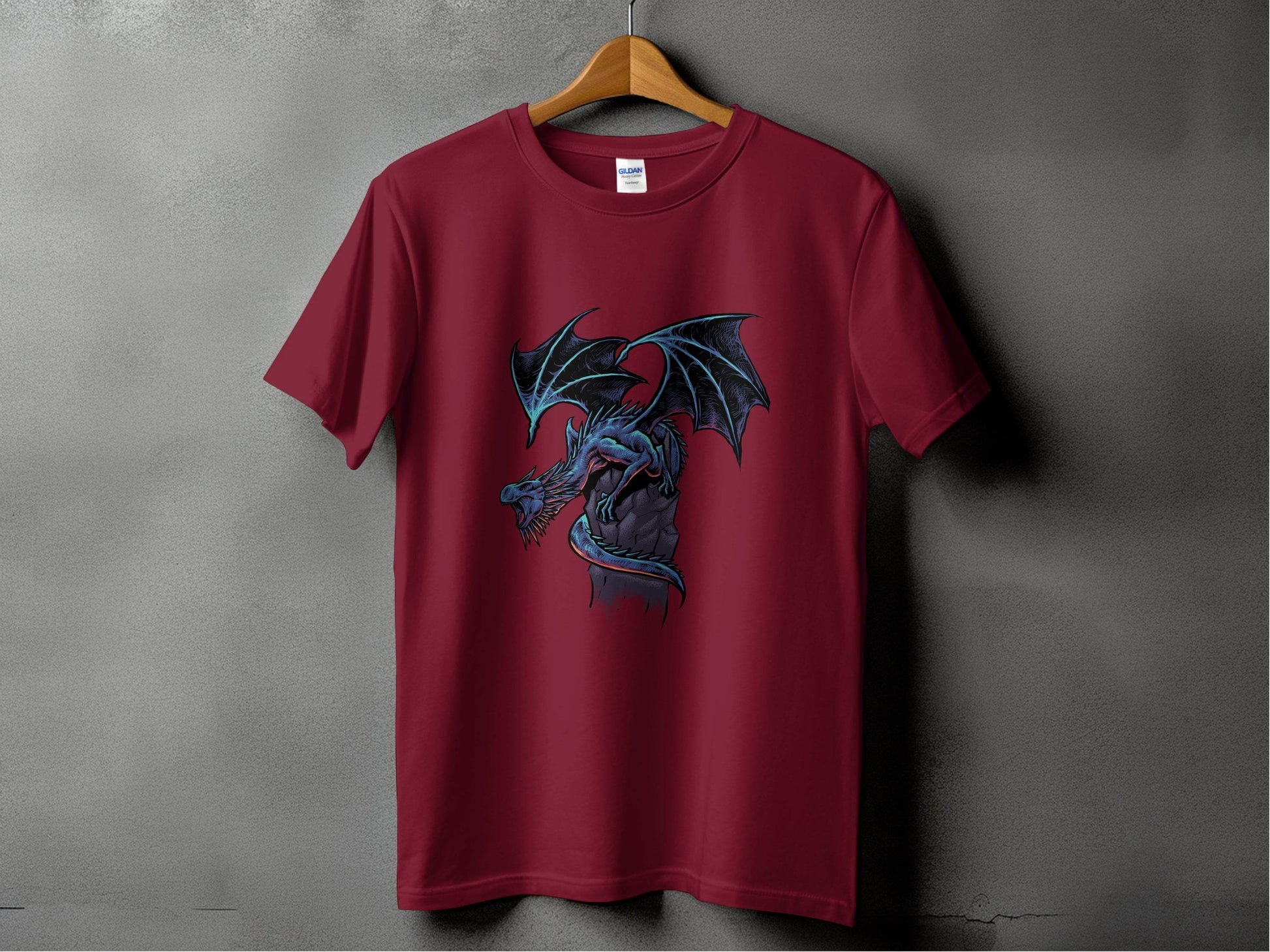 Fierce Dragon Graphic Print Design on Trendy T-Shirt - Design & Vybe