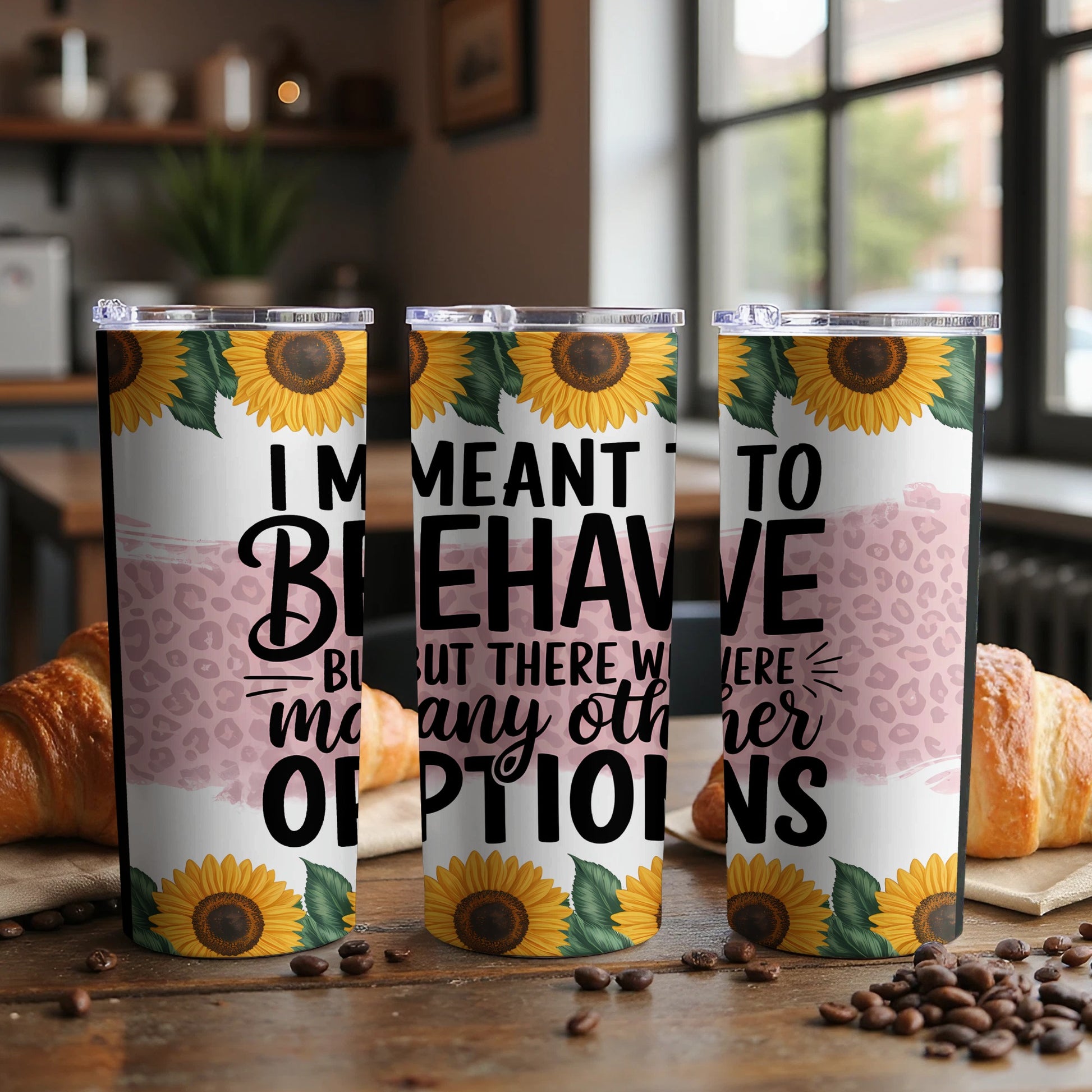 Sunflower Leopard Insulated Stainless Steel Tumbler product