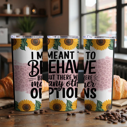 Sunflower Leopard Insulated Stainless Steel Tumbler product