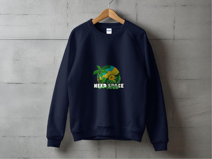 Need Space Printed Dark Sweatshirt product