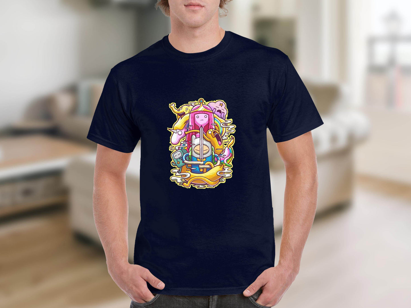 Adventure Time Characters Illustration T-Shirt - Design & Vybe