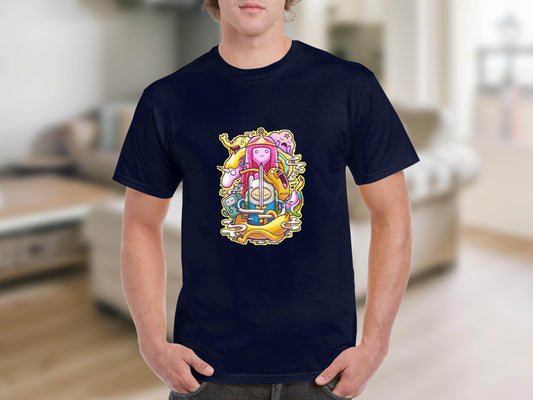 Adventure Time Characters Illustration T-Shirt - Design & Vybe
