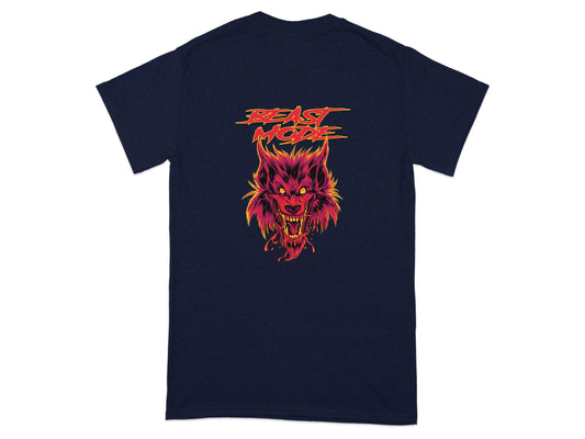 Fierce Beast Mode Graphic Back Print T-shirt product