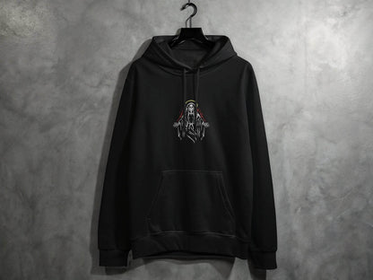 Death Halo Black Design Death in Flames Graphic Hoodie - Design & Vybe