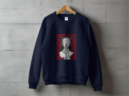 Blind Nun Betrayed Shhh Artistic Expression Design Sweater - Design & Vybe