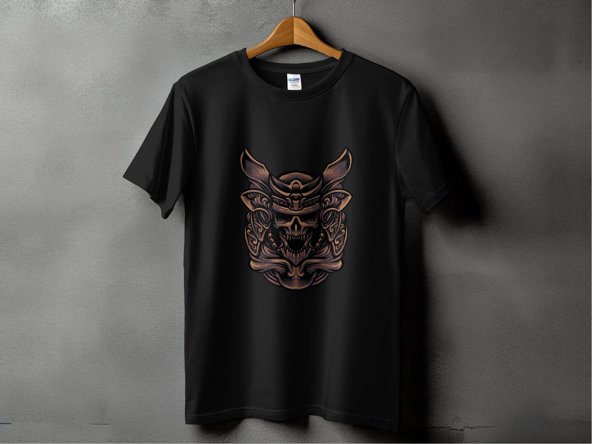 Fierce Warrior Skull Design T-Shirt for Bold Style - Design & Vybe