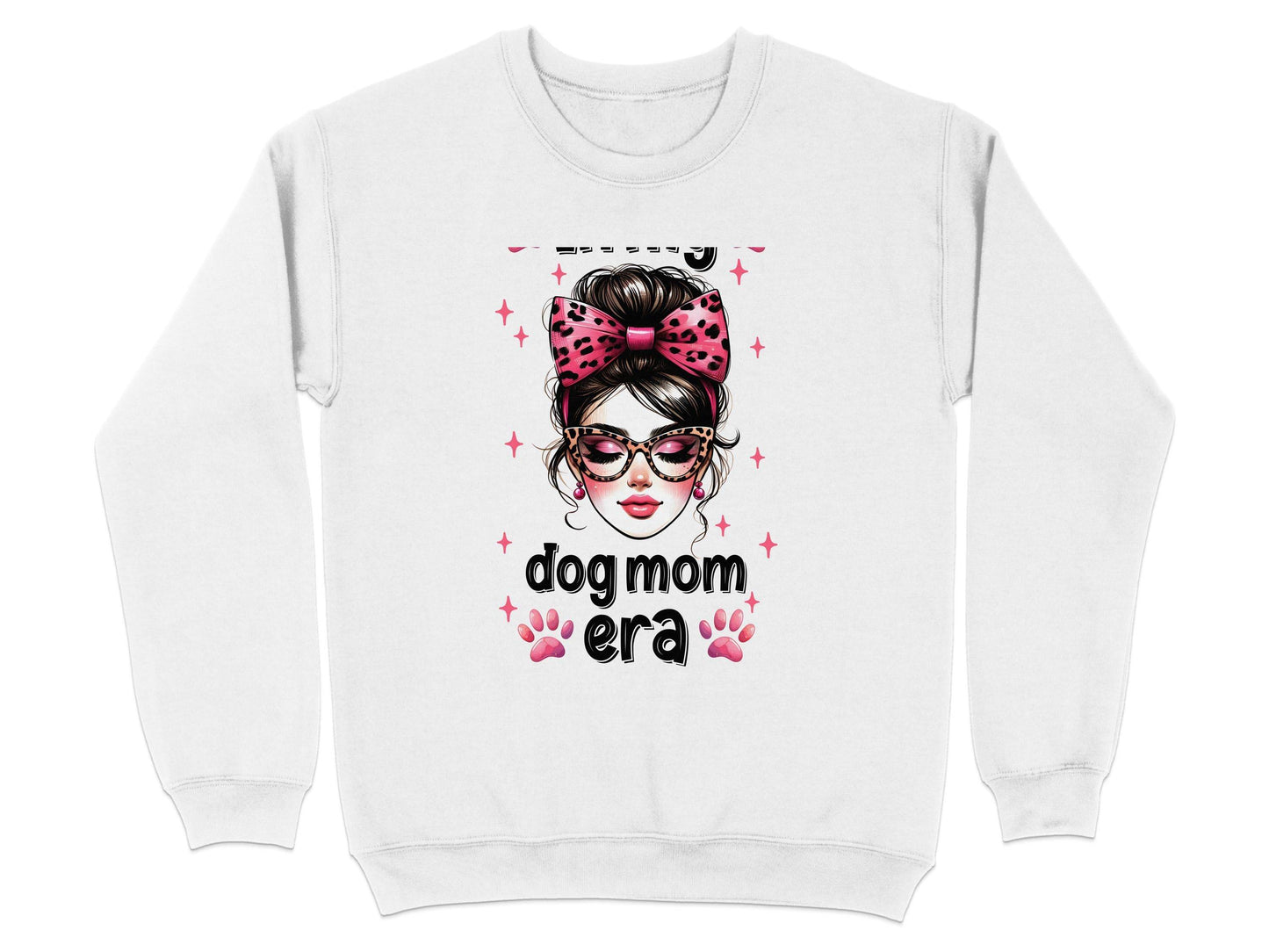 In My Dog Mom Era Stylish Woman Graphic Design Sweater - Design & Vybe