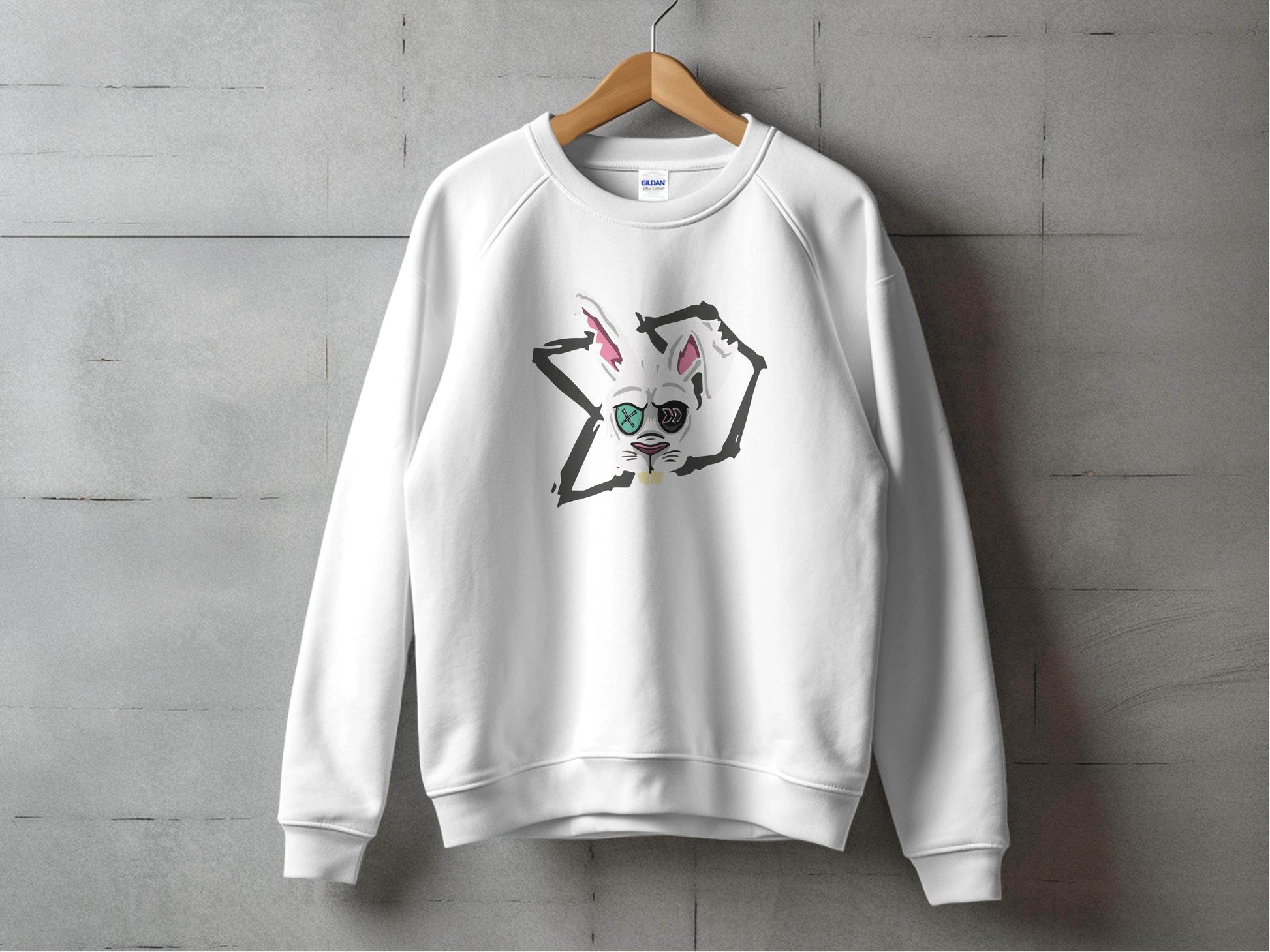Morbid Zombie Rabbit Graphic Cool Design Sweater - Design & Vybe