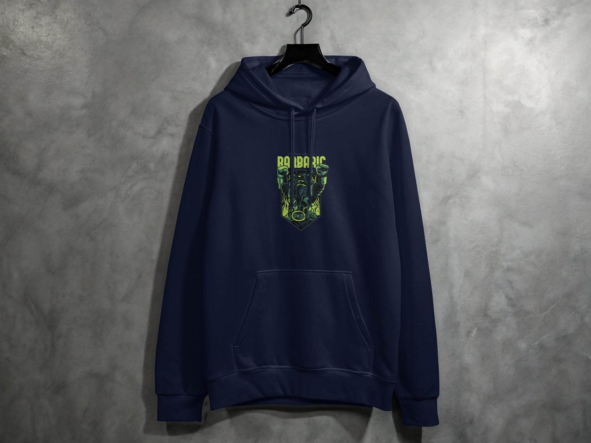 Stronger Like Hell Barbaric Warrior Graphic Hoodie - Design & Vybe