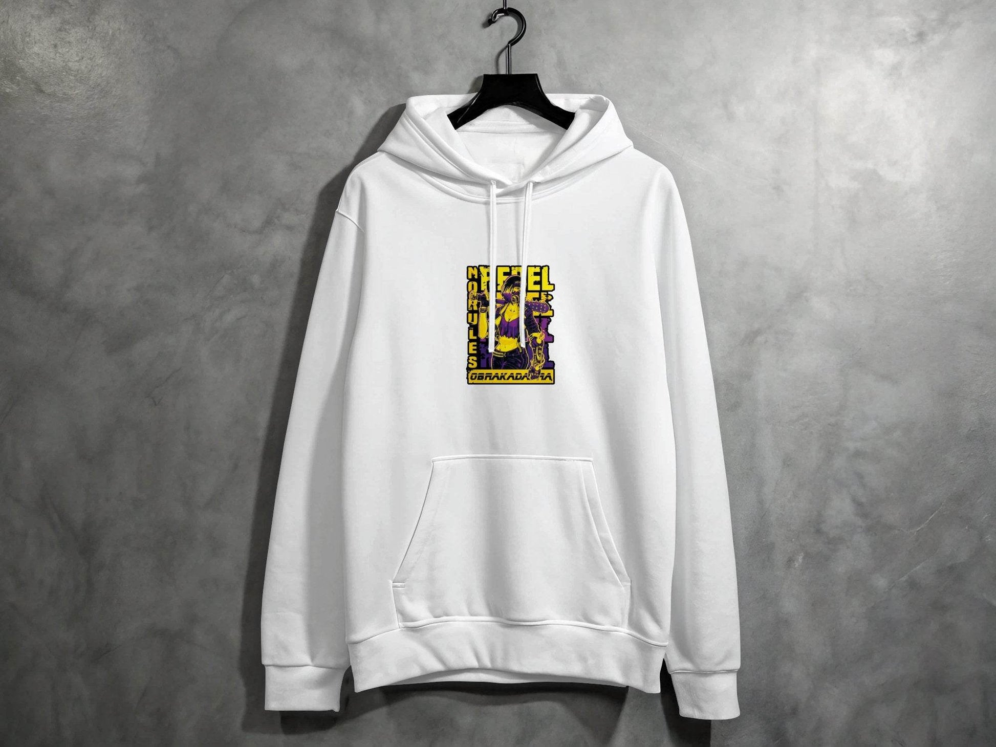 No Rules Rebel Image Graphic For Obrakada Hoodie - Design & Vybe