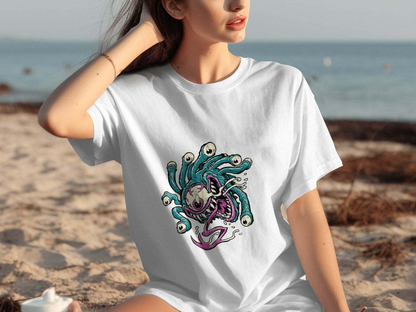 Eye Monster Colorful Fantasy Illustration Graphic T-Shirt - Design & Vybe