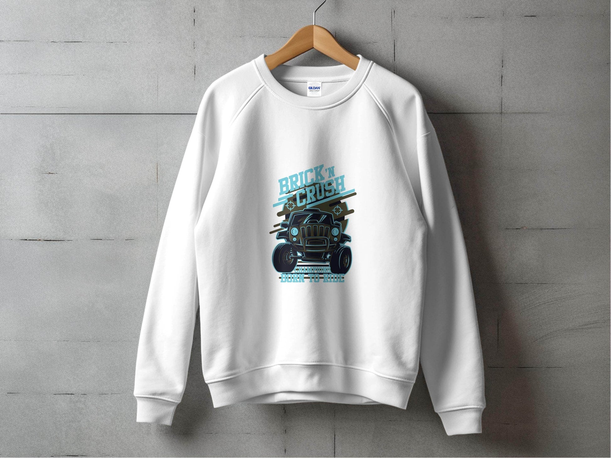 Brick n Crush Champions Born to Ride Graphic Hoodie - Design & Vybe
