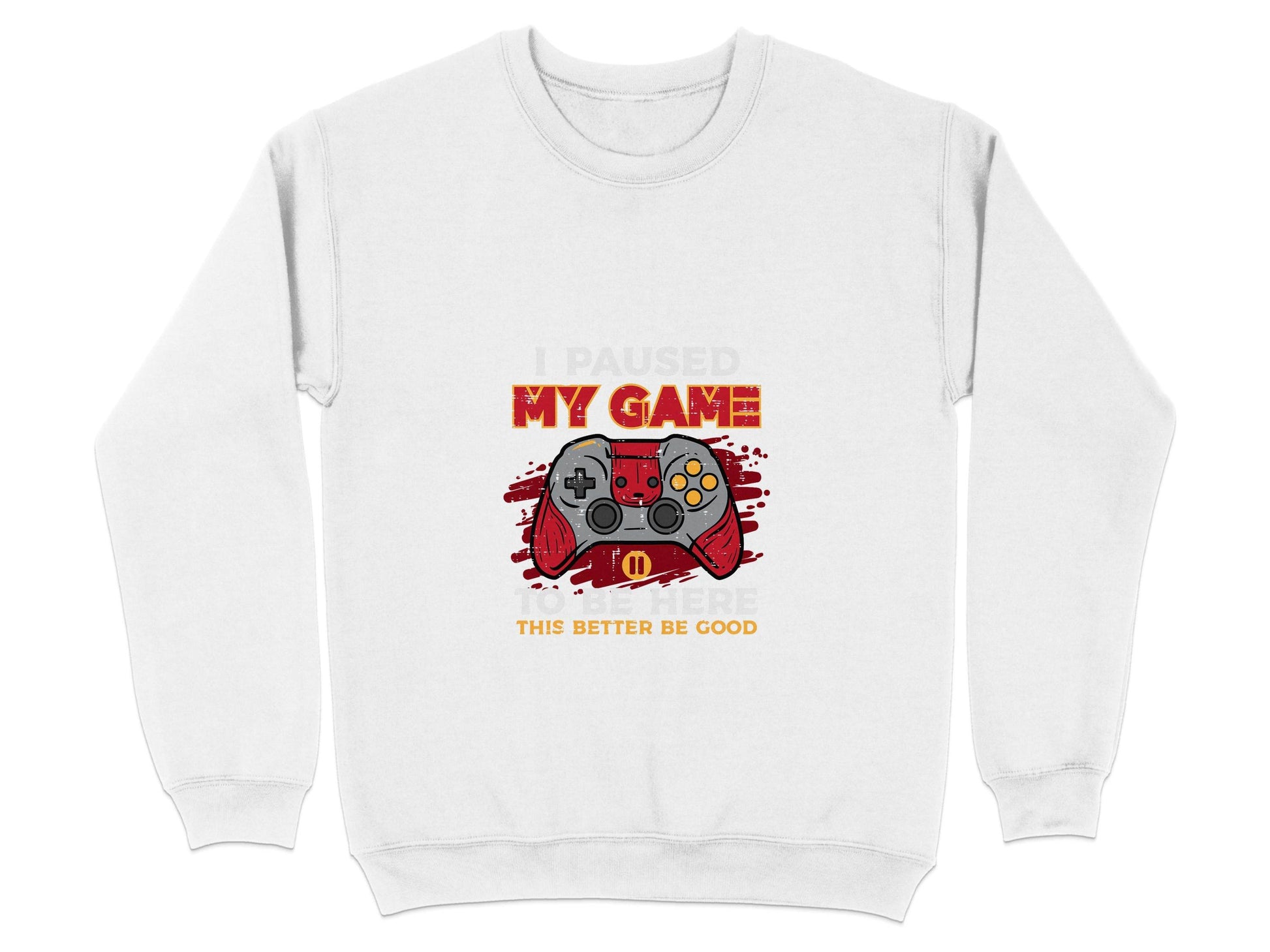 I Paused My Game To Be Here Gaming Controller Sweater - Design & Vybe