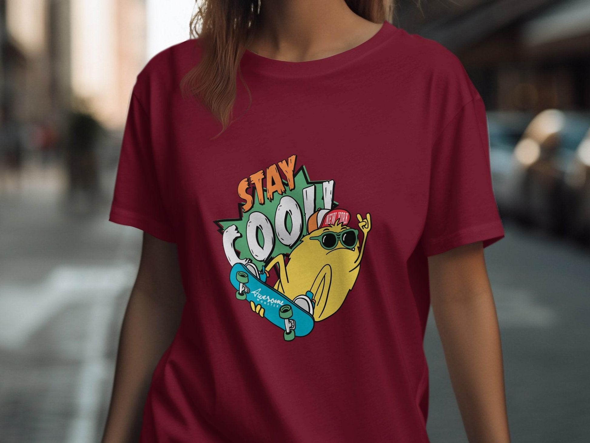 Stay Cool Skateboarding Frog Graphic T-Shirt - Design & Vybe