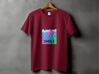 Make Me Smile Rainbow Gradient Design Graphic T-Shirt - Design & Vybe