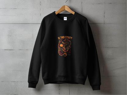 Is This Fight Out Now with Robot Battle Art Sweater - Design & Vybe