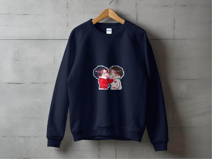 Cute Cartoon Smiling Together KPop Fan Art Hoodie - Design & Vybe