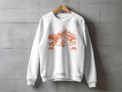 Outdoor Adventure Wanderlust Graphic Sweater - Design & Vybe