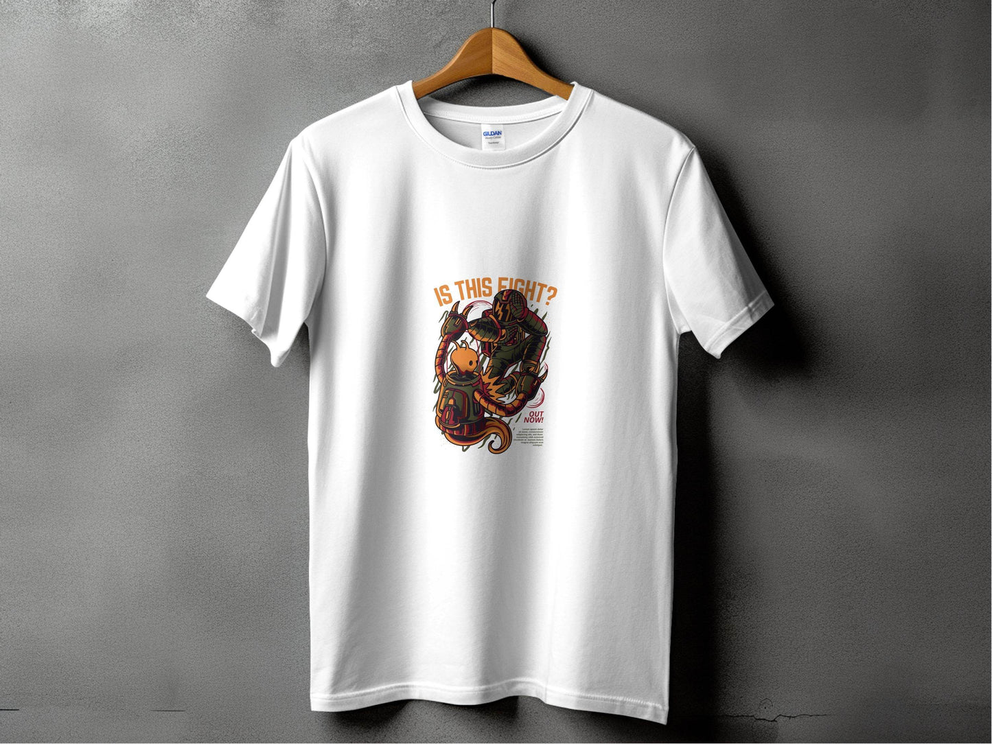 Is This Fight Out Now with Robot Battle Art T-Shirt - Design & Vybe