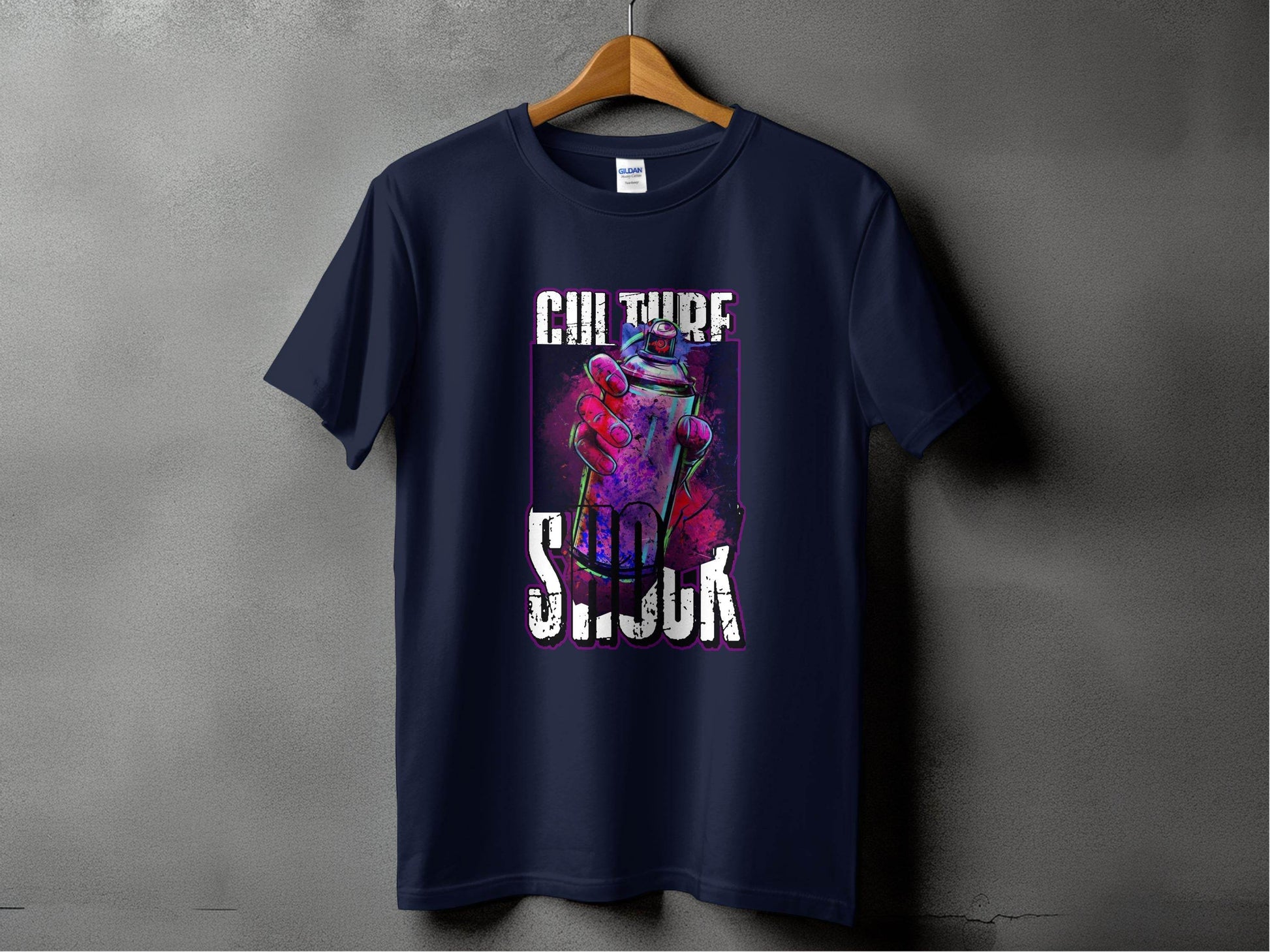 Culture Shock Spray Paint Art Cool Style T-Shirt - Design & Vybe