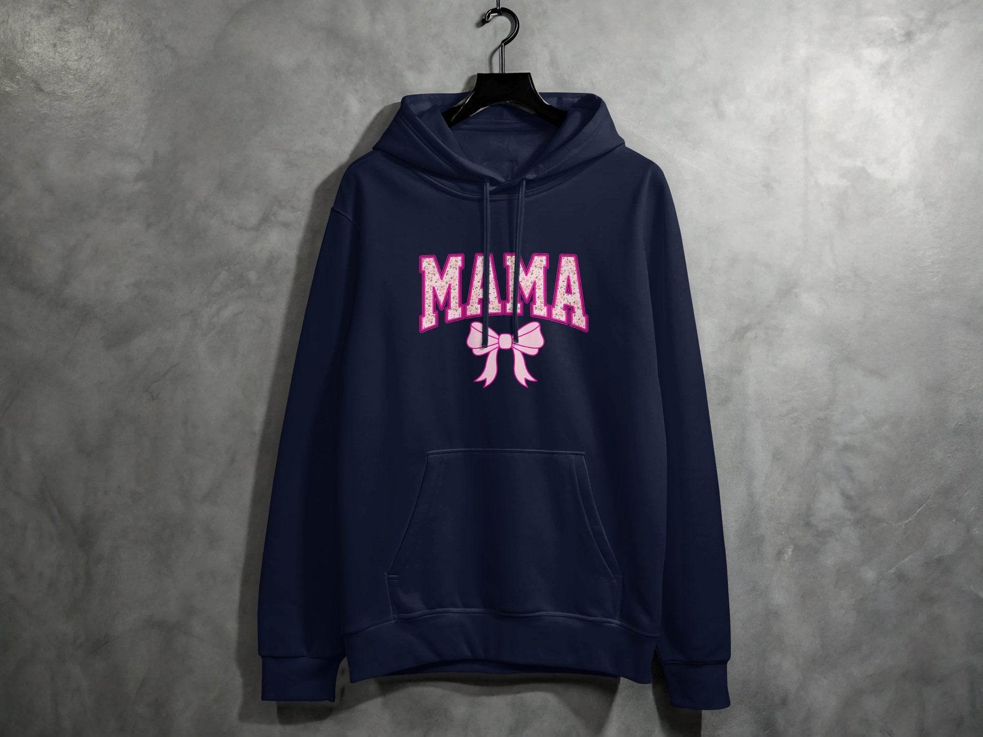 Floral Mama With Bow Graphic Design For Moms Hoodie - Design & Vybe