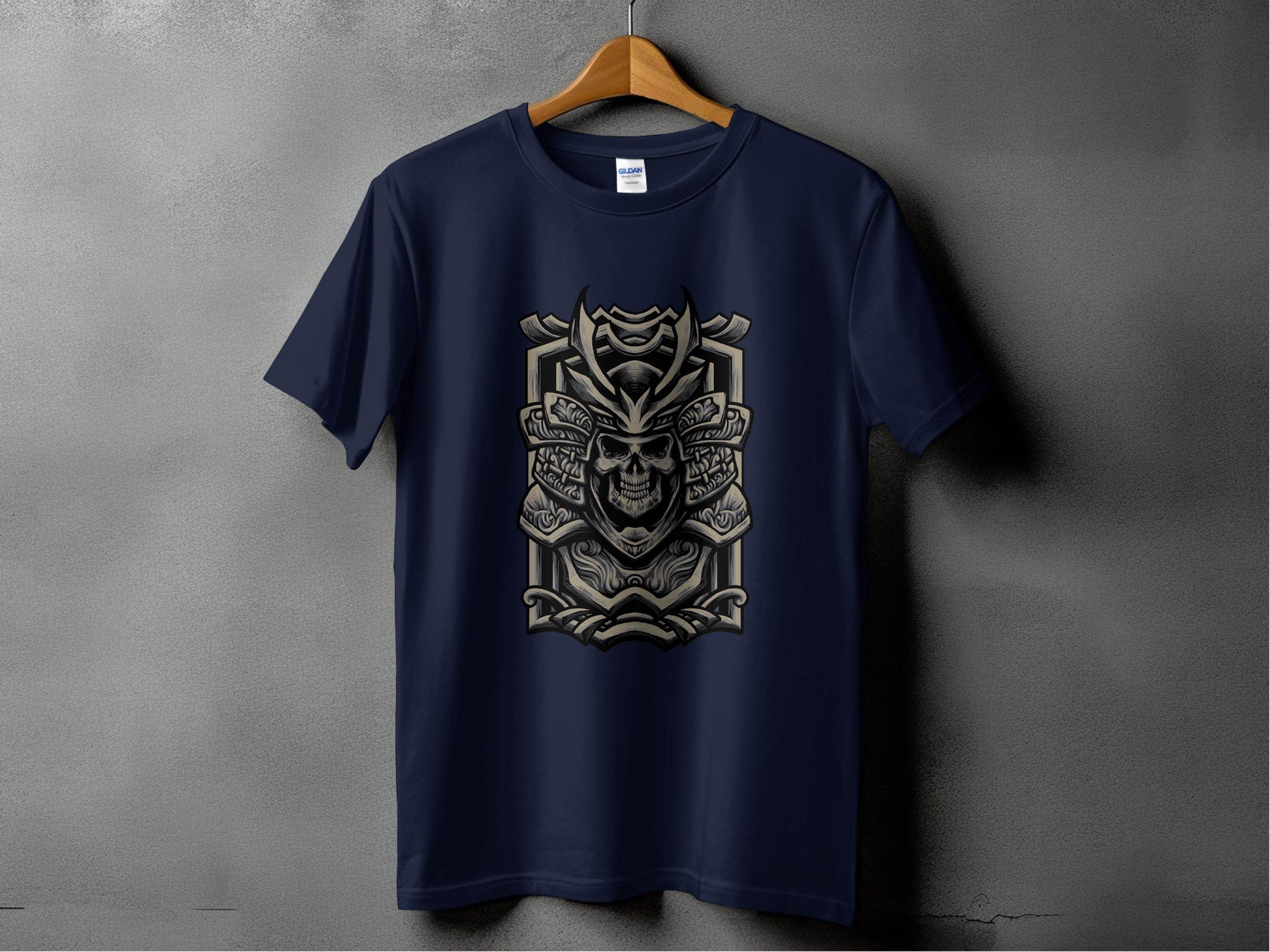 Samurai Warrior Skull Art Design T-Shirt - Design & Vybe