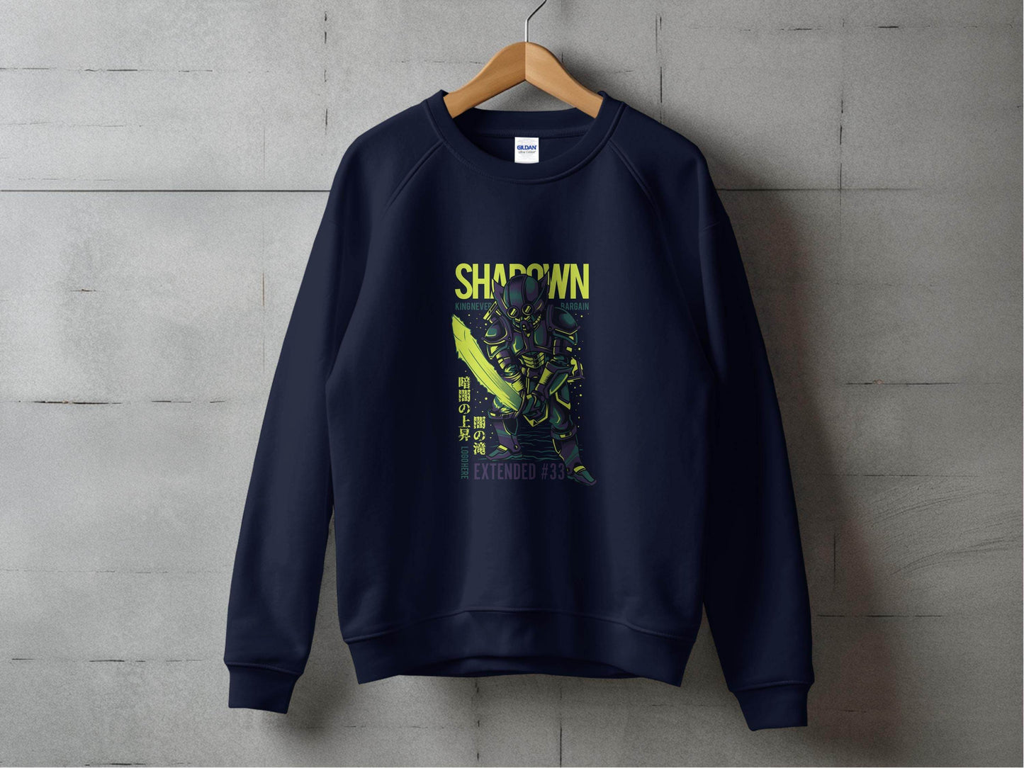 King Never Bargain Extended Knight Vector Art Hoodie - Design & Vybe