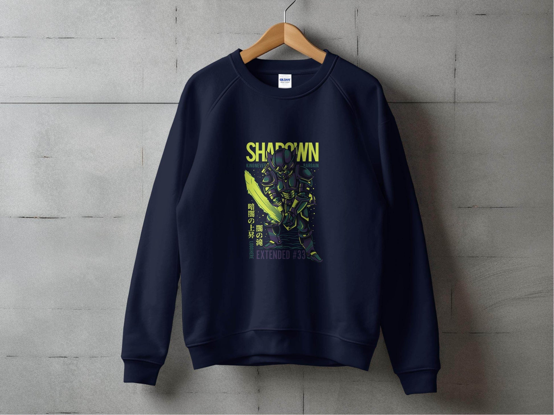 King Never Bargain Extended Knight Vector Art Hoodie - Design & Vybe