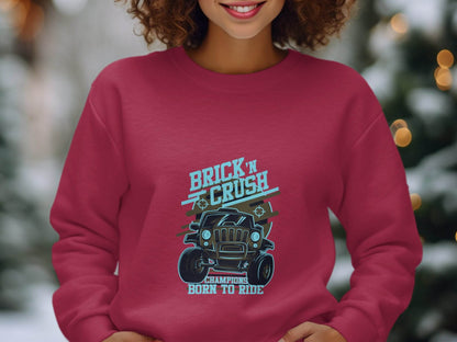 Brick n Crush Champions Born to Ride Graphic Hoodie - Design & Vybe
