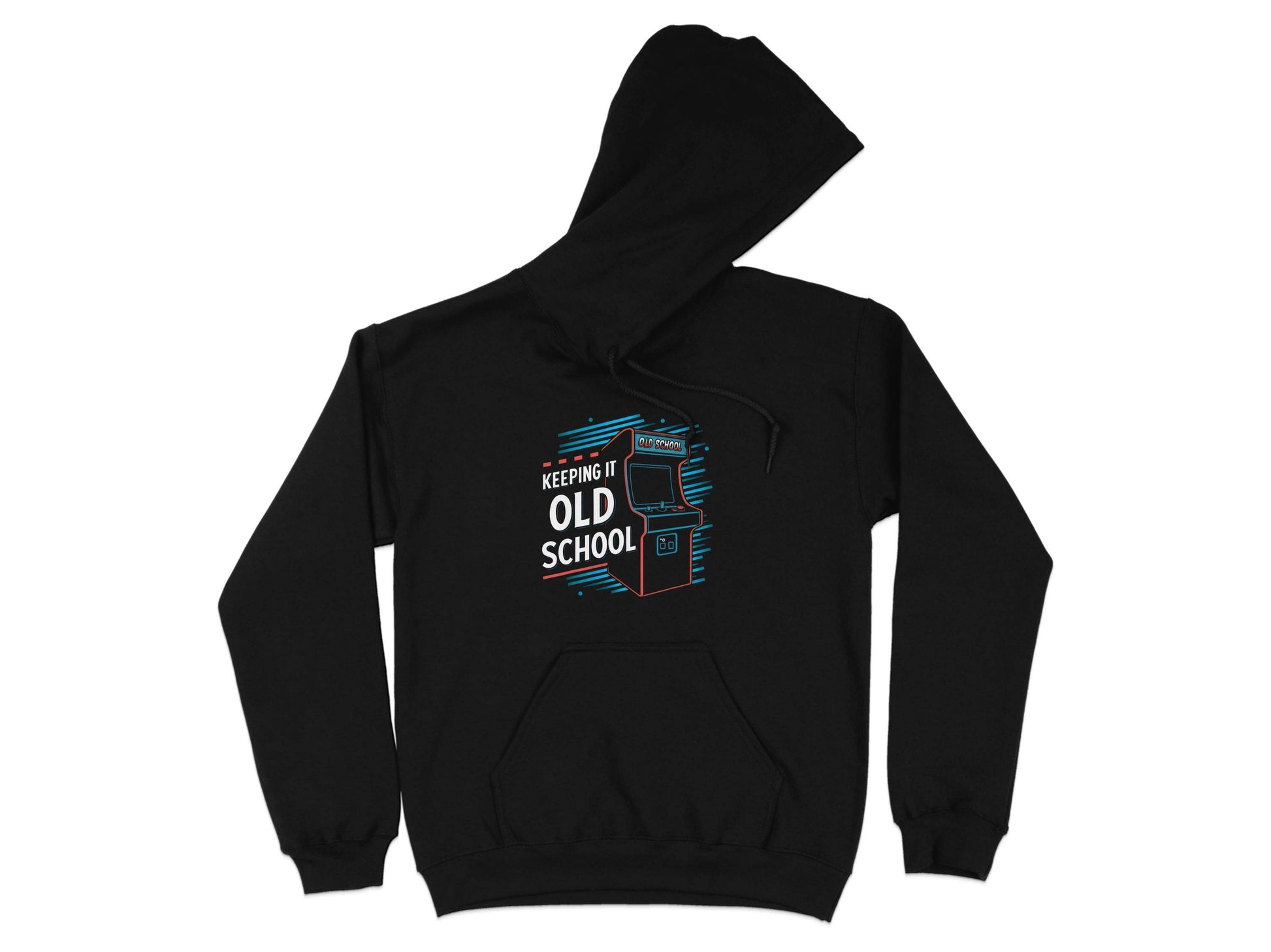 Keeping It Old School Vintage Arcade Game Machine Hoodie - Design & Vybe