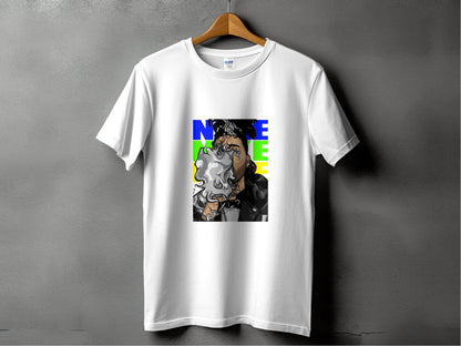 NEON Color Theme Abstract Art Smoke Design T-Shirt - Design & Vybe