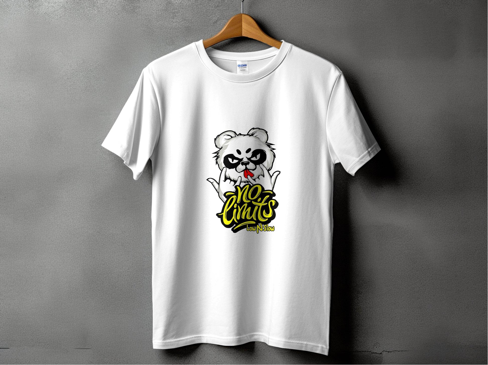 No Limits with Cool Panda Low N Slow Graphic T-Shirt - Design & Vybe