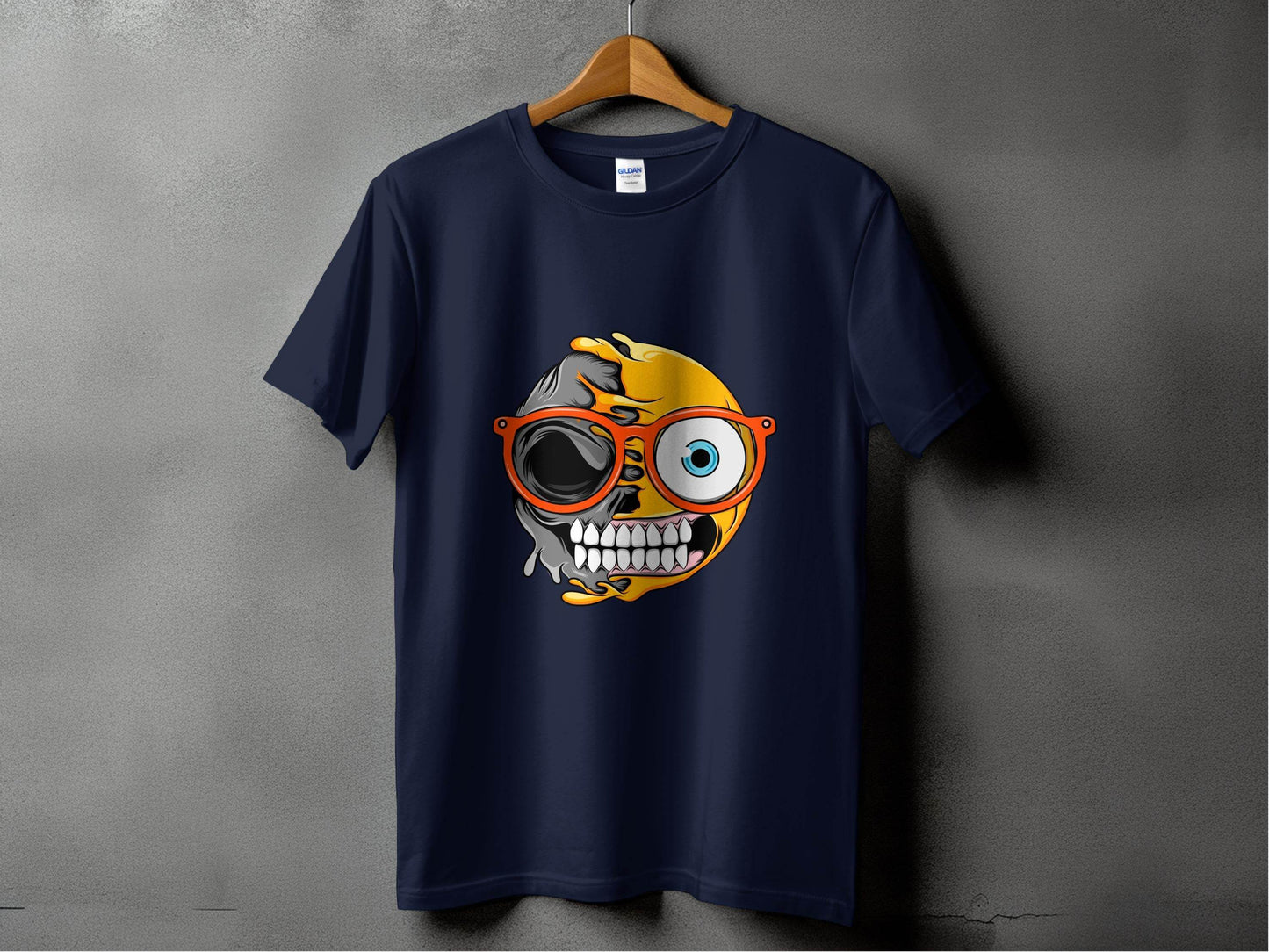 Quirky Twist Smiley Design Graphic T-Shirt - Design & Vybe