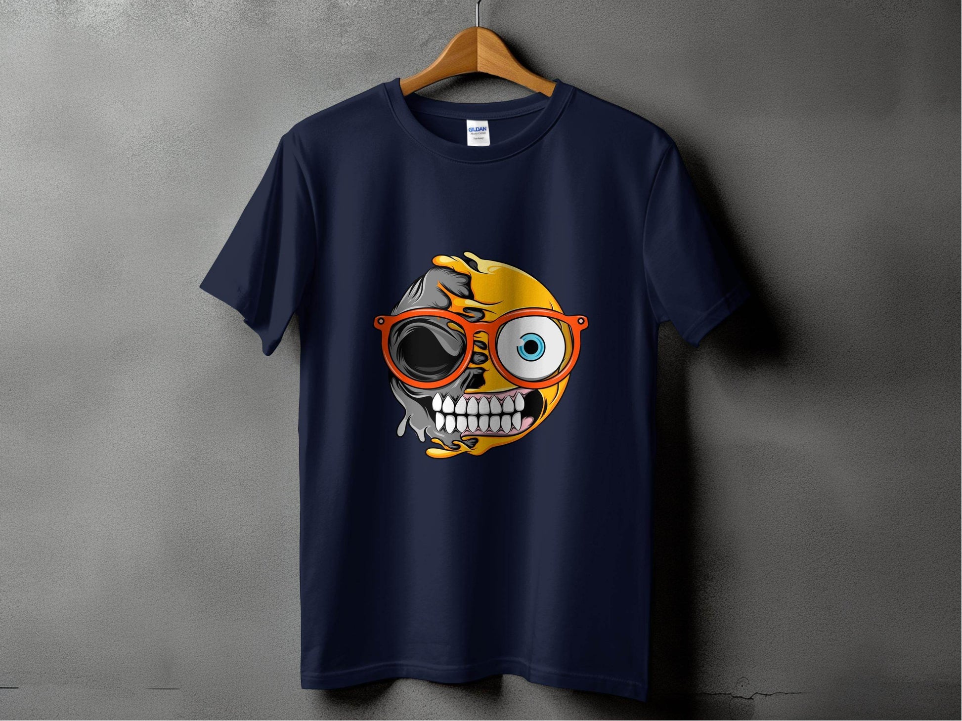 Quirky Twist Smiley Design Graphic T-Shirt - Design & Vybe
