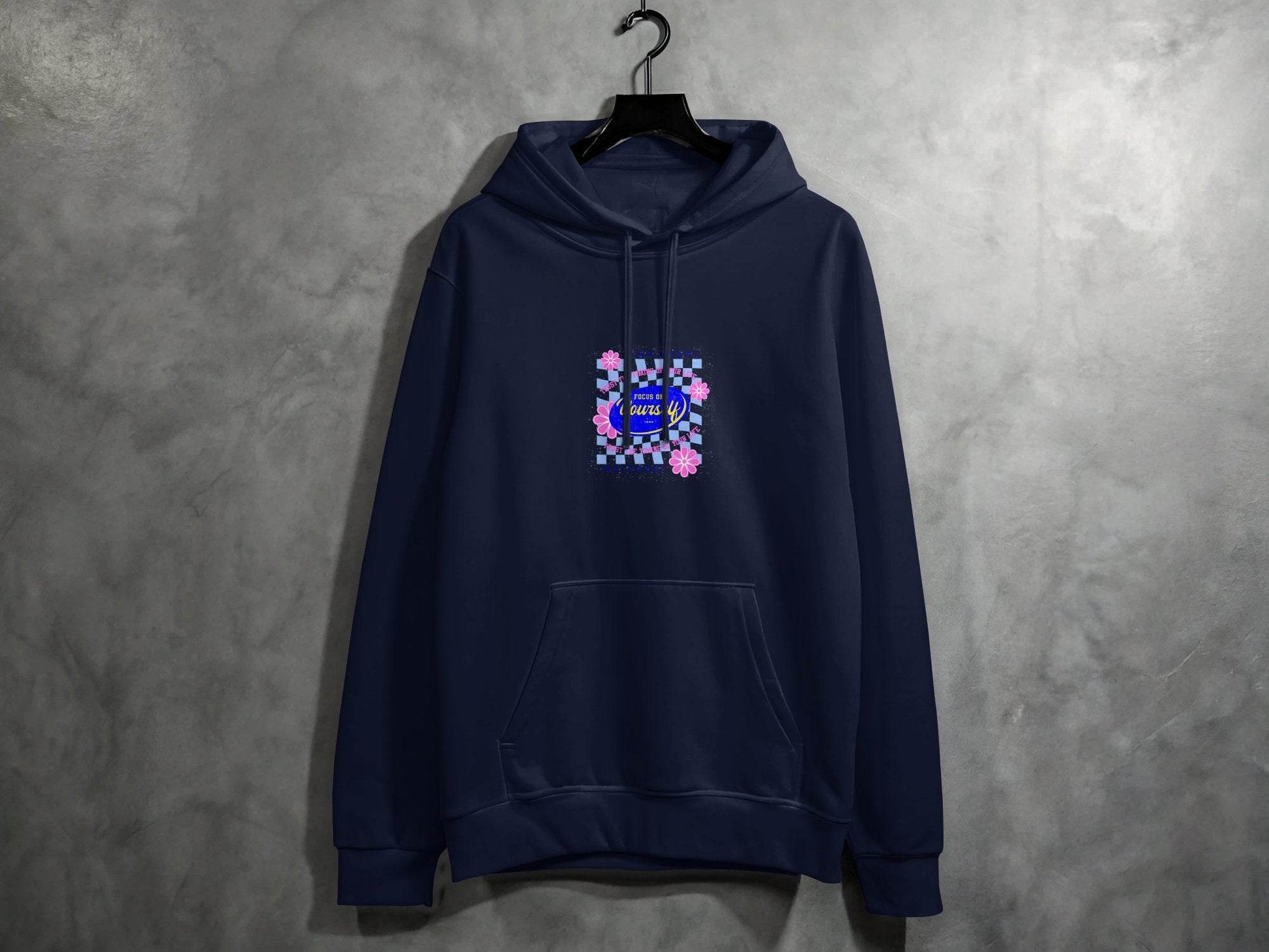 Focus on Yourself Trust Timing Floral Design Hoodie - Design & Vybe