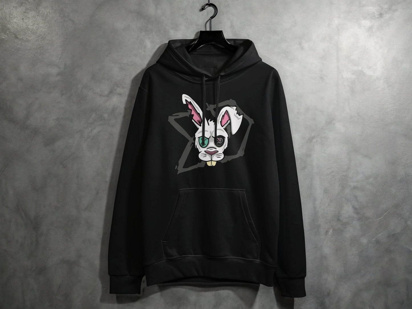 Morbid Zombie Rabbit Graphic Cool Design Hoodie - Design & Vybe