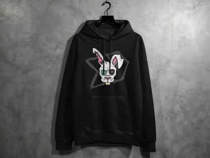 Morbid Zombie Rabbit Graphic Cool Design Hoodie - Design & Vybe