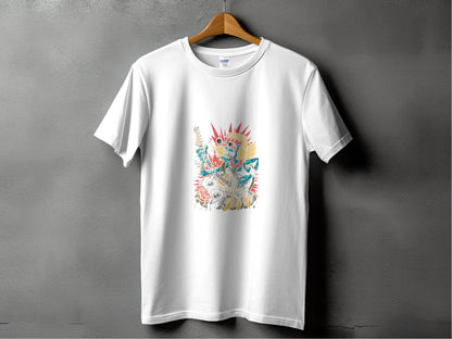 Rock and Roll Zombie Plays Guitar Artwork T-Shirt - Design & Vybe